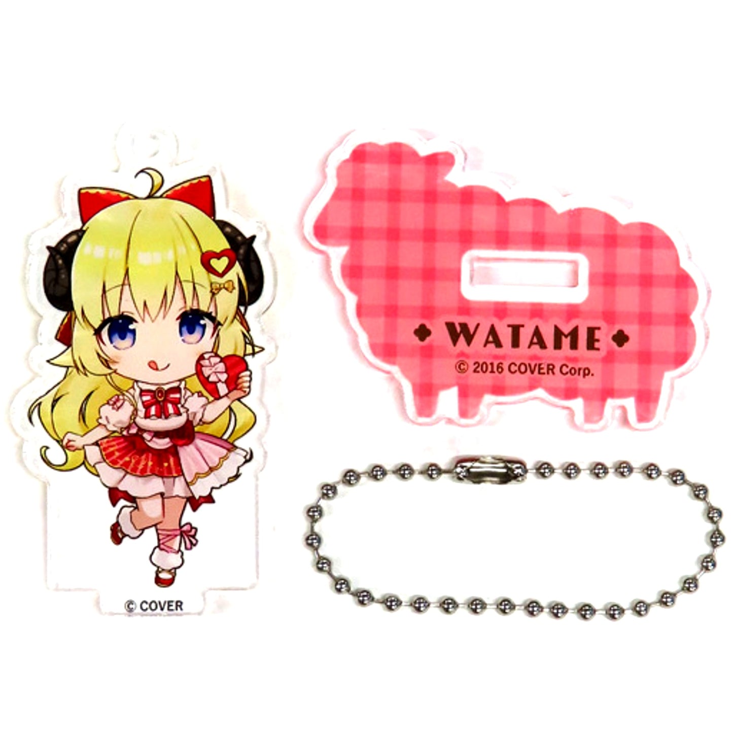 Tsunomaki Watame Merino Valentine Gift Ver. Acrylic Stand Mini Character Ver. Virtual YouTuber Hololive Tsunomaki Watame x Merino Watamerino 2nd [USED]