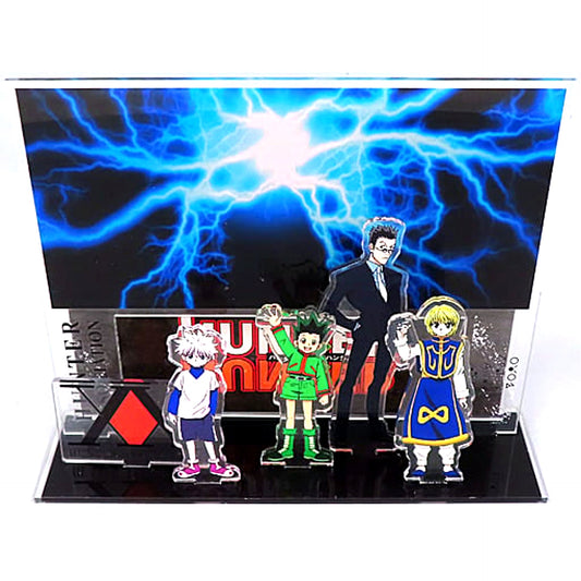 Gon Freecss & Killua Zoldyck & Kurapika & Leorio Paradinight Hunter x Hunter x Shimamura Diorama Acrylic Stand [USED]