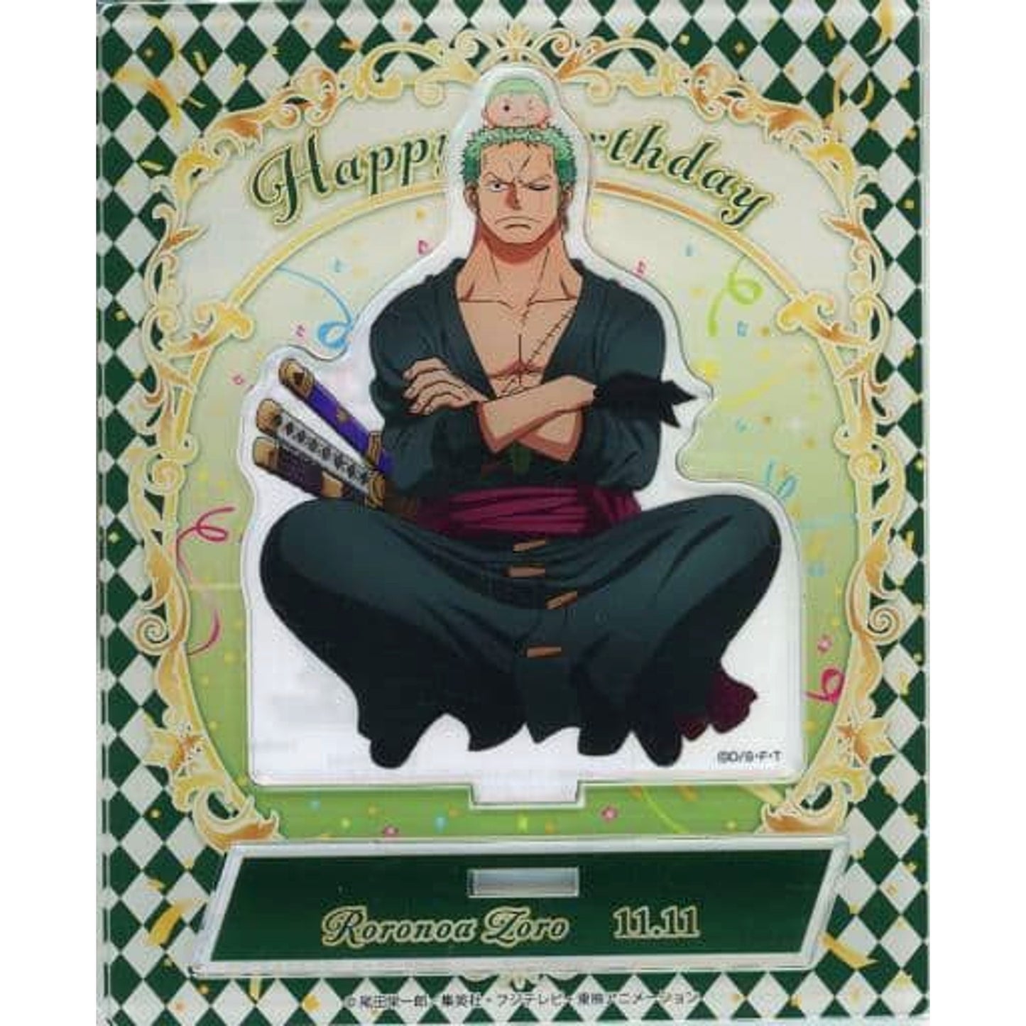 Roronoa Zoro One Piece 2023 Birthday Acrylic Stand Mugiwara Store Limited [USED]