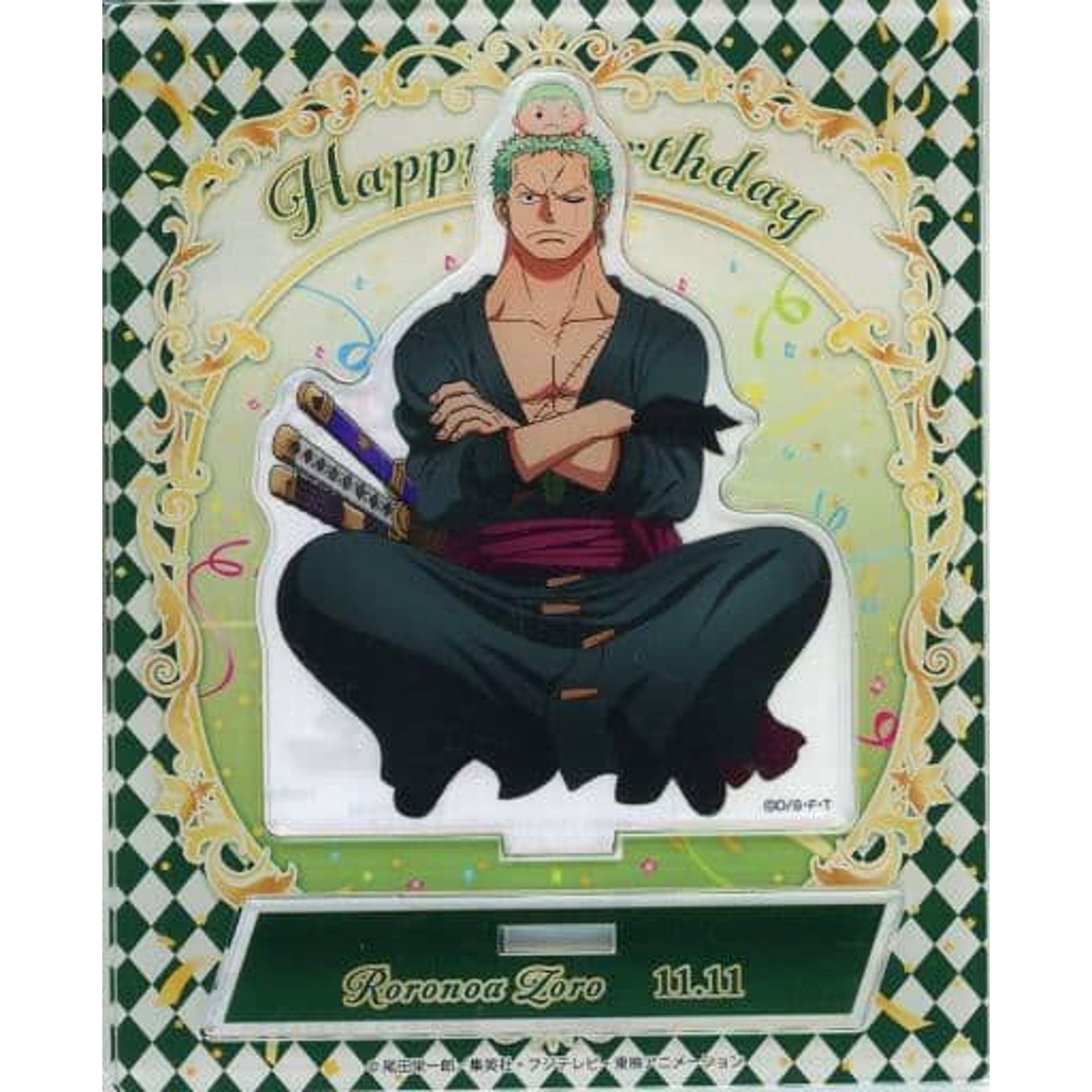Roronoa Zoro One Piece 2023 Birthday Acrylic Stand Mugiwara Store Limited [USED]