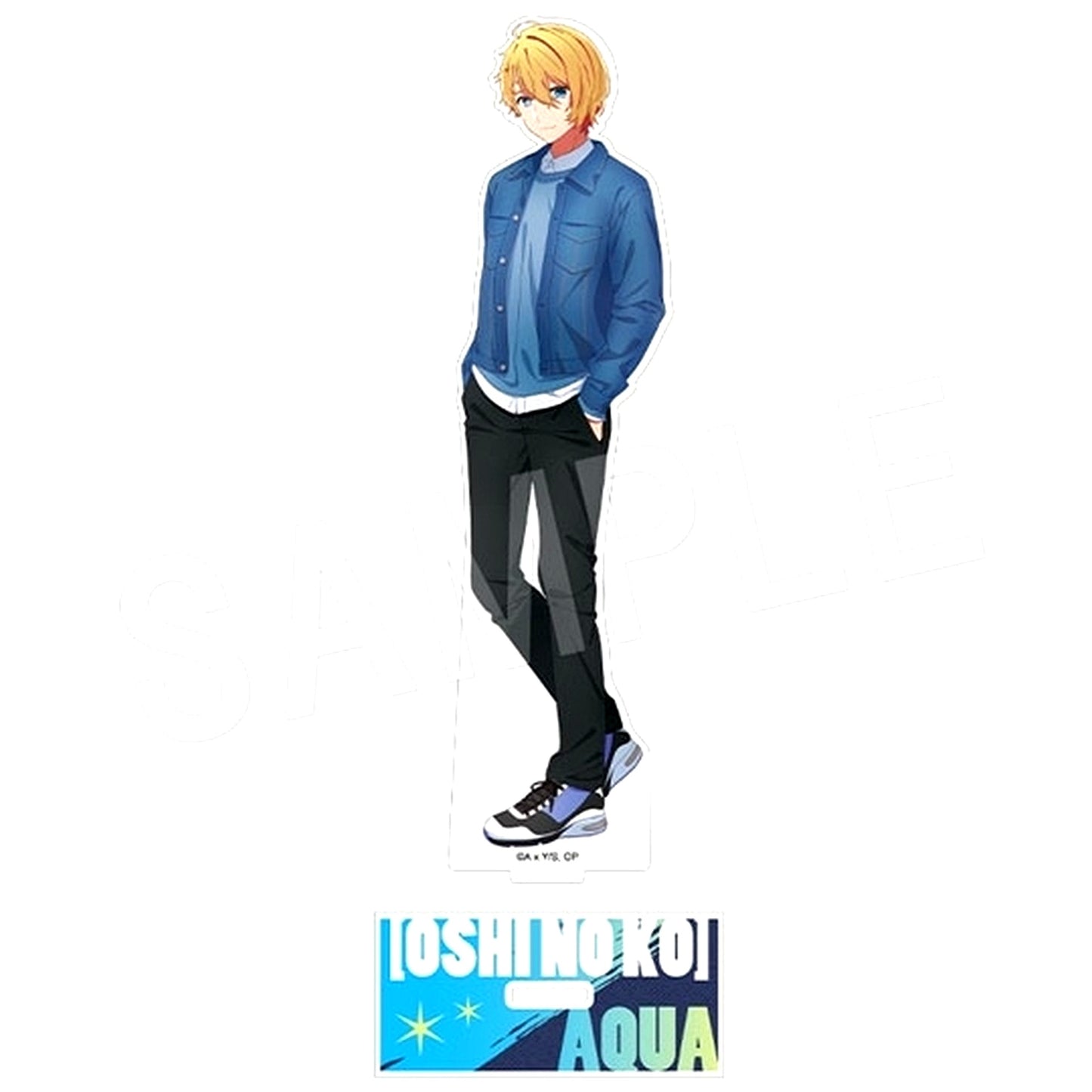 Aqua Denim Style Ver. Oshi no Ko Jump Festa 2024 Acrylic Figure Stand [USED]