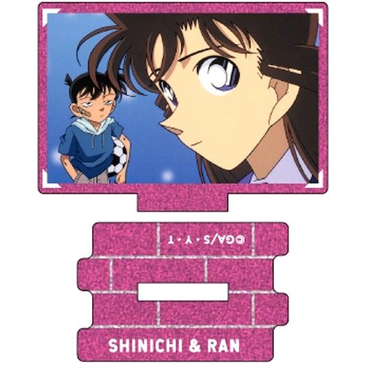 Shinichi Kudo & Ran Mouri Detective Conan Scene Shot Trading Metallic Mini Acrylic Stand Ran Mouri collection Vol. 2 [USED]
