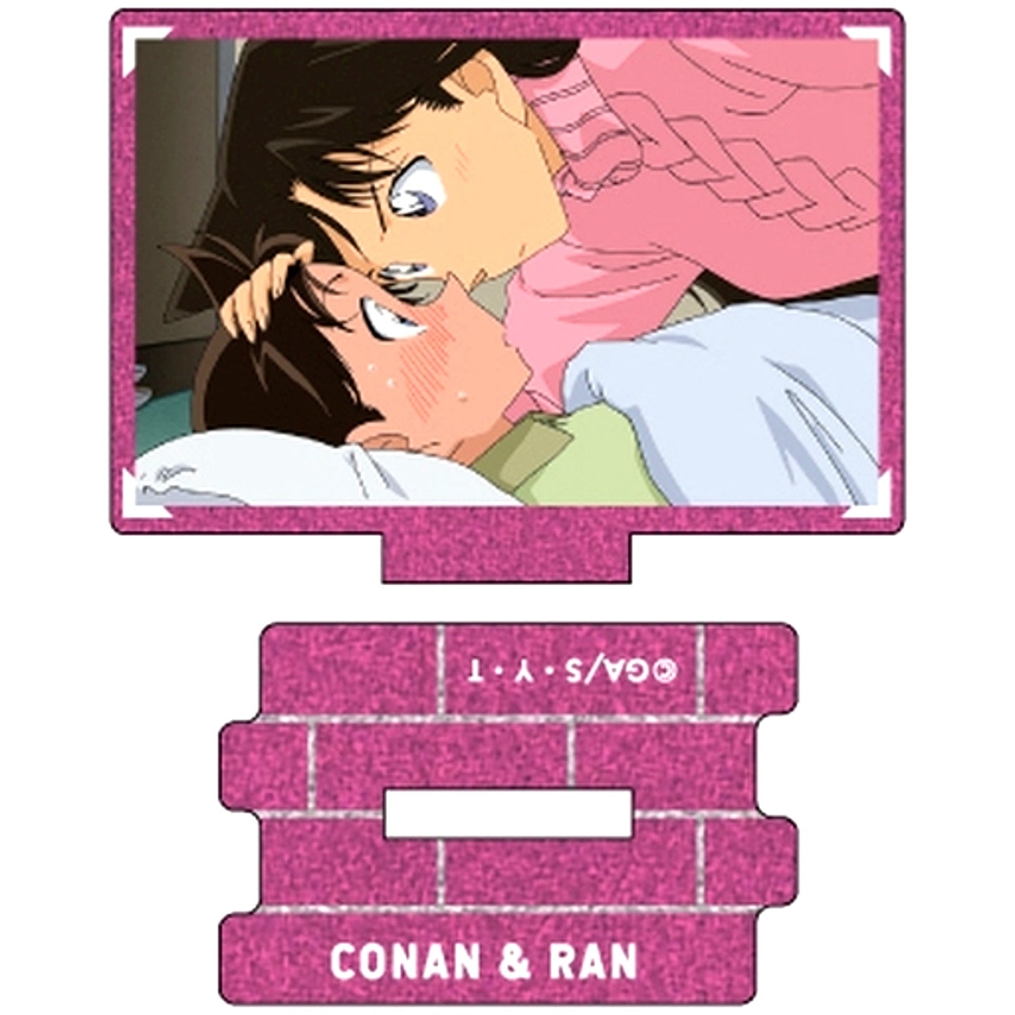 Conan Edogawa & Ran Mouri Detective Conan Scene Shot Trading Metallic Mini Acrylic Stand Ran Mouri collection Vol.2 [USED]