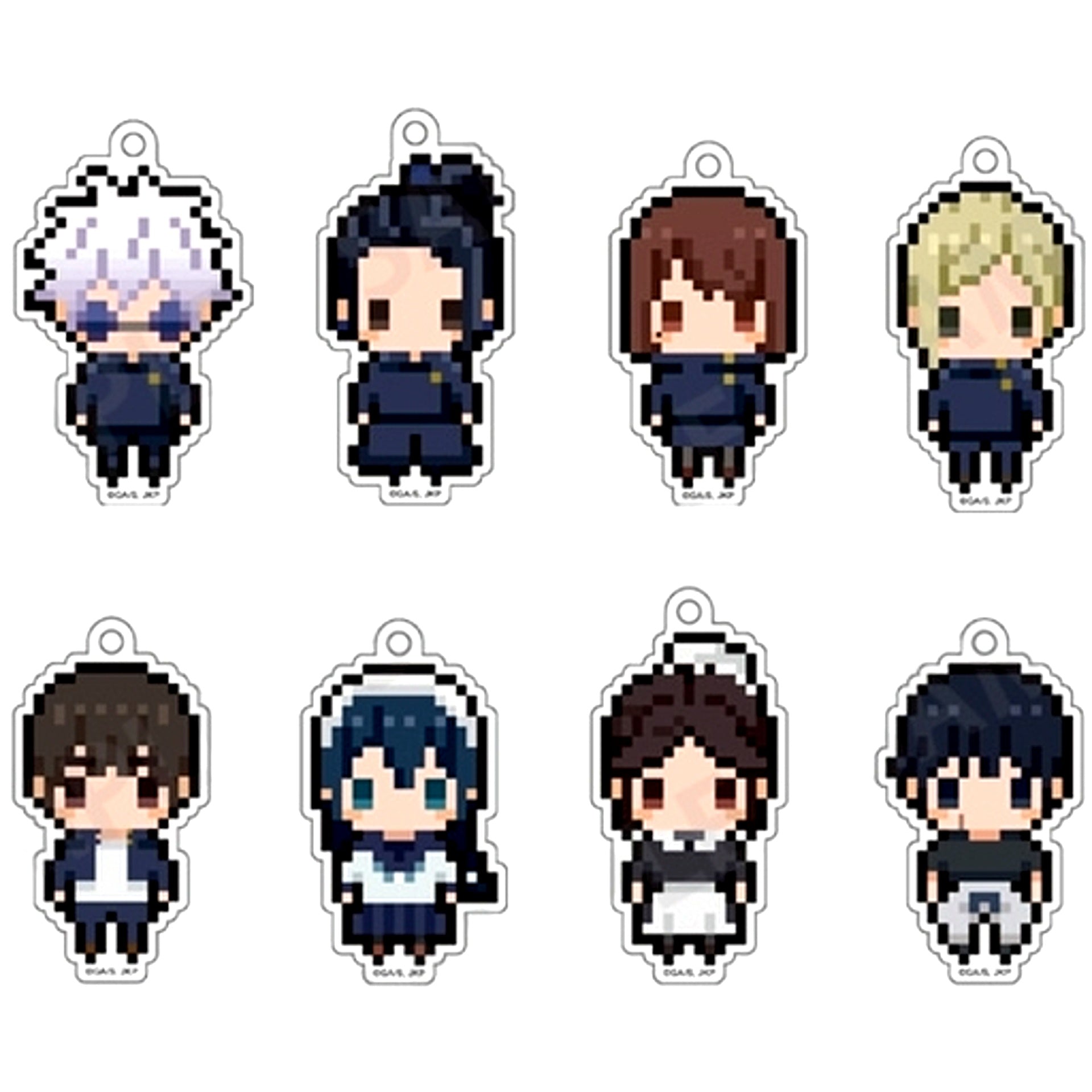 Set of 8 Jujutsu Kaisen Season 2 Hidden Inventory Puchibitto Strap Collection [USED]