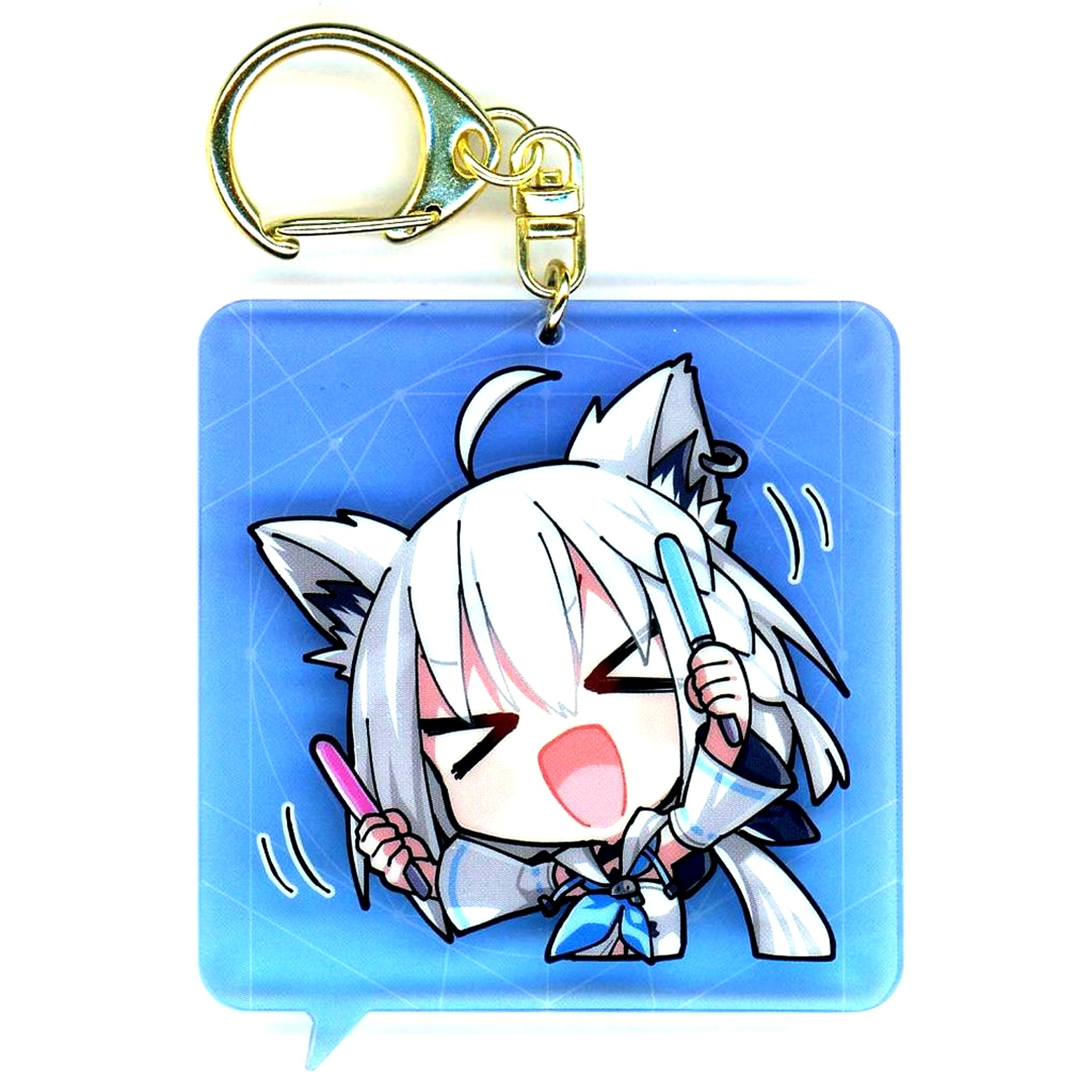 Shirakami Fubuki hololive HOLOEARTH Random Acrylic Keychain vol.1 C103 [USED]