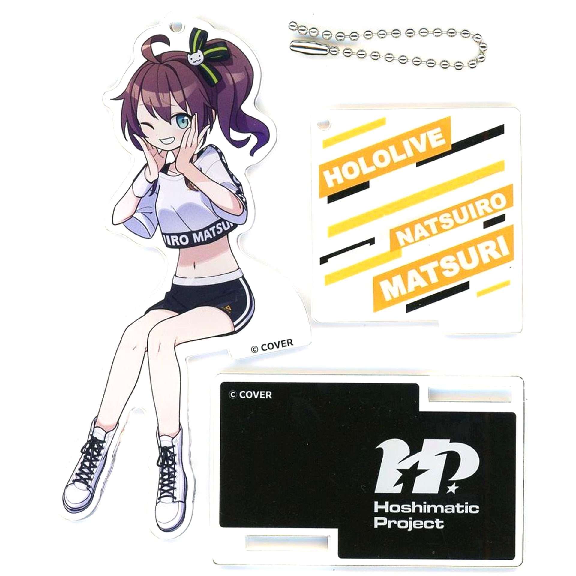 Natsuiro Matsuri hololive Hoshimatic Project Tonari de Oen! Acrylic Stand Keychain C103 [USED]