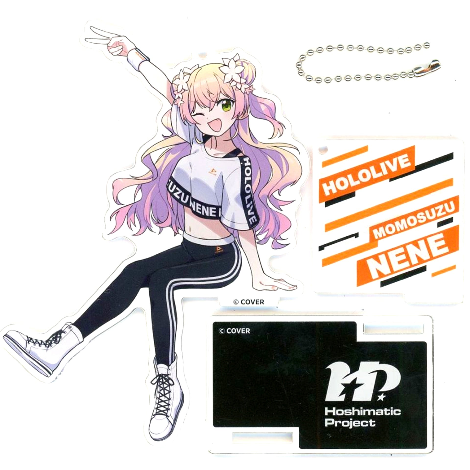 Momosuzu Nene hololive Hoshimatic Project Cheering Next to You! Acrylic Stand Keychain C103 [USED]