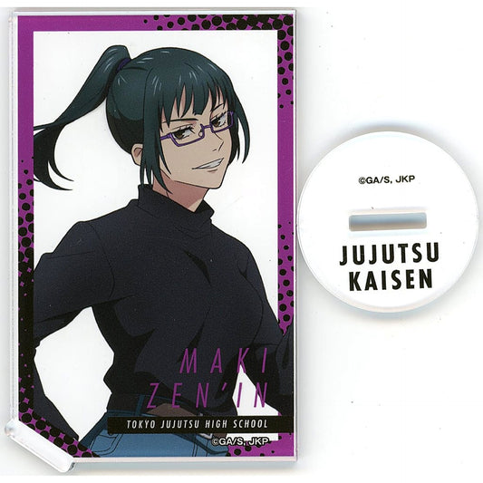 Jujutsu Kaisen Maki Zenin Trading Card Acrylic Stand TOHO animation STORE Pop Up in Keio Department Store Outpost Acrylic Stands [USED]
