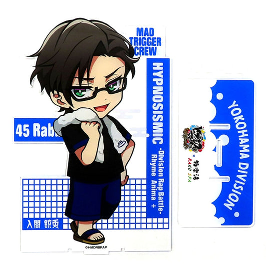 Jyuto Iruma Hypnosis Mic: Division Rap Battle Rhyme Anima PLUS Big Acrylic Stand Gokurakuyu x RAKU SPA Repezen Spa Sen Atsui Sento ni Oreura ga Sanjo Rhyme Anima + [USED]