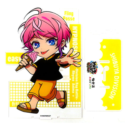 Ramuda Amemura Hypnosis Mic: Division Rap Battle Rhyme Anima PLUS Big Acrylic Stand Gokurakuyu x RAKU SPA Repezen Spa Sen Atsui Sento ni Oreura ga Sanjo Rhyme Anima + [USED]