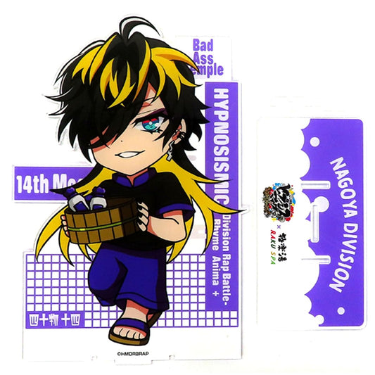 Jyushi Aimono Hypnosis Mic: Division Rap Battle Rhyme Anima PLUS Big Acrylic Stand Gokurakuyu x RAKU SPA Repezen Spa Sen Atsui Sento ni Oreura ga Sanjo Rhyme Anima + [USED]