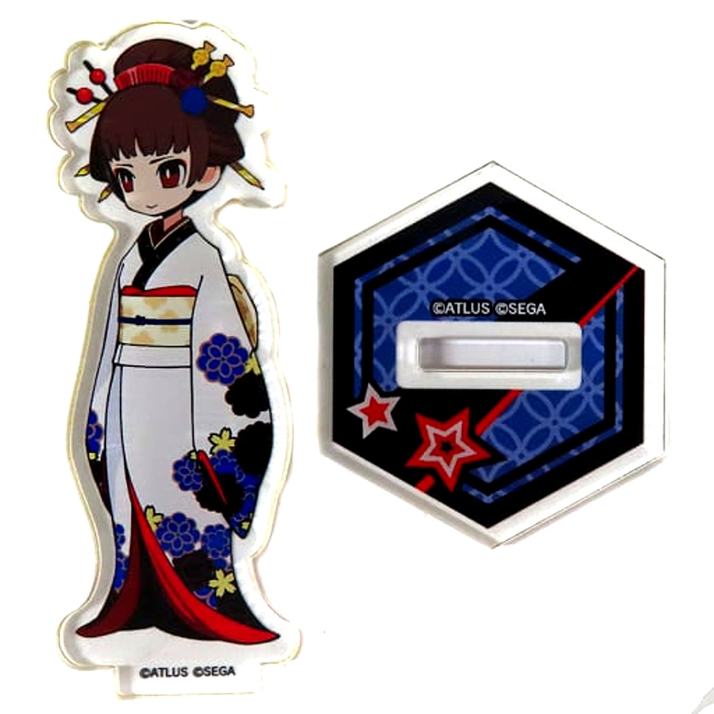 Makoto Niijima Persona 5 Tactica in Namja Town Mini Acrylic Stand Collection Kimono ver. [USED]