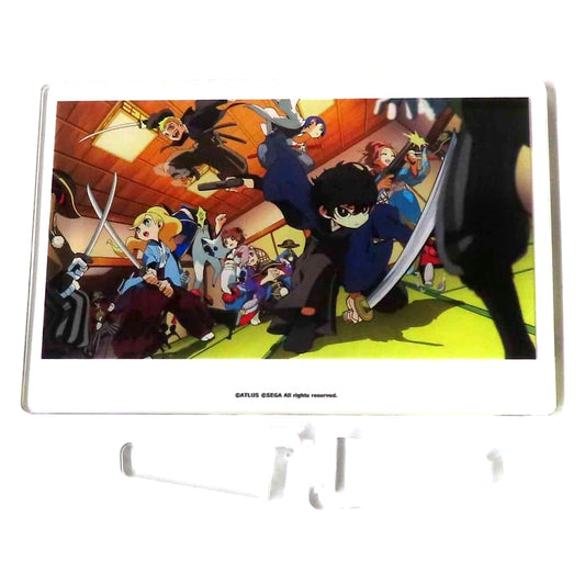 Group Persona 5 Tactica in Namja Town Mini Game Joint Training Launch an All-Out Attack Acrylic Board Mansion Design Prize A-4 [USED]