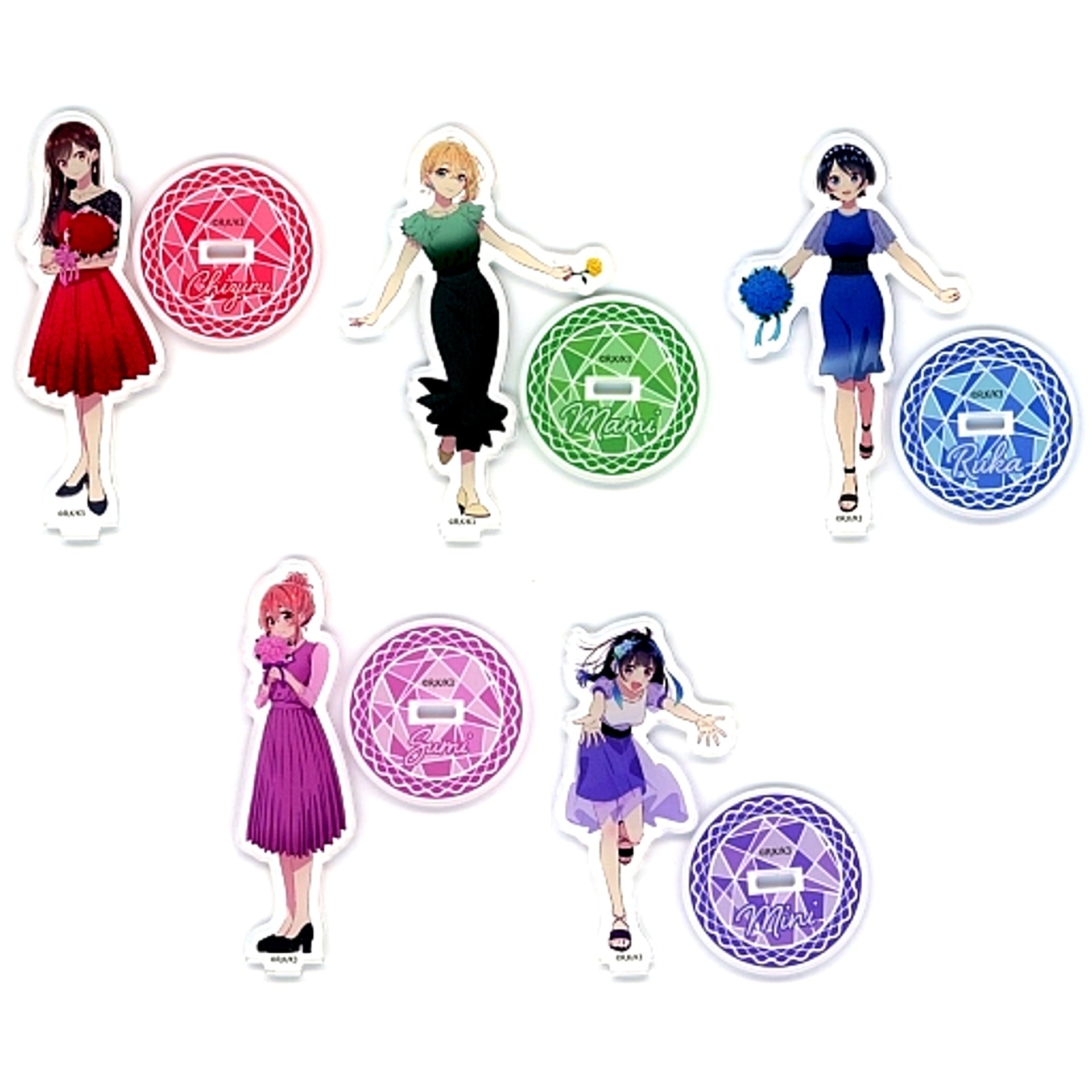 Set of 5 Rent-a-Girlfriend Acrylic Stand [USED]