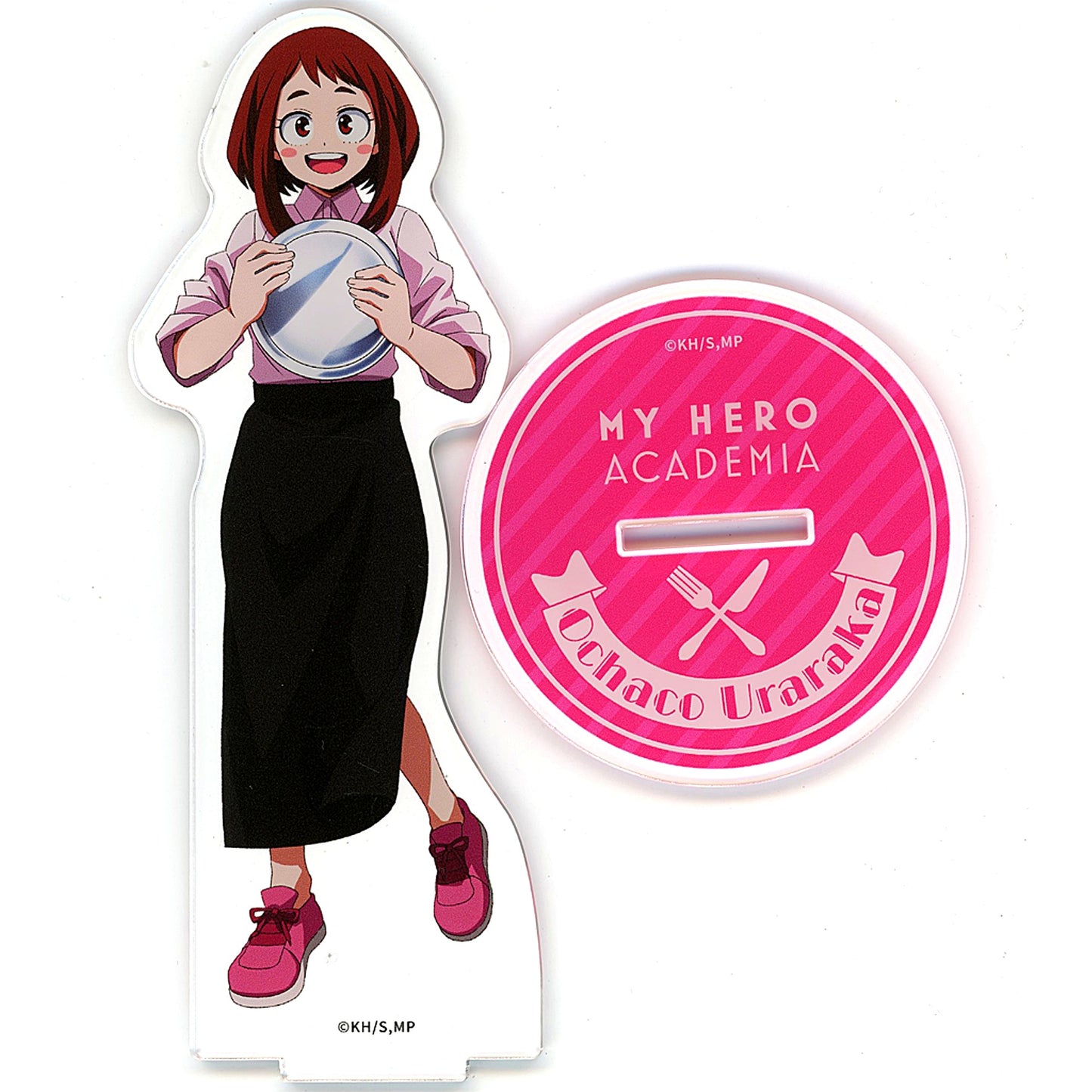Ochaco Uraraka Newly Drawn BIG Acrylic Stand My Hero Academia x TOWER RECORDS CAFE 2023 [USED]