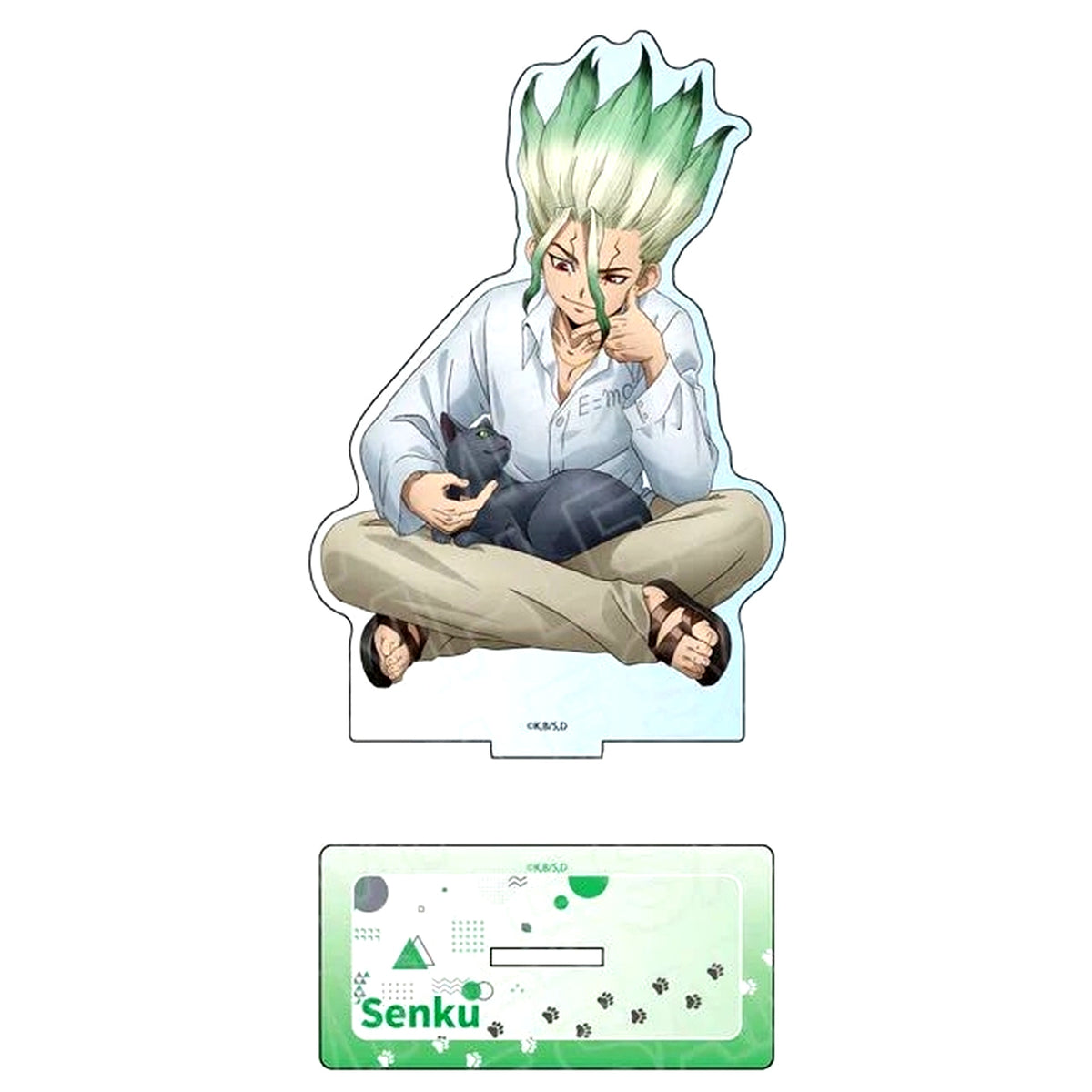 Senku Ishigami Acrylic Figure With Cat Ver. Dr. STONE Jump Festa 2024 Goods [USED]