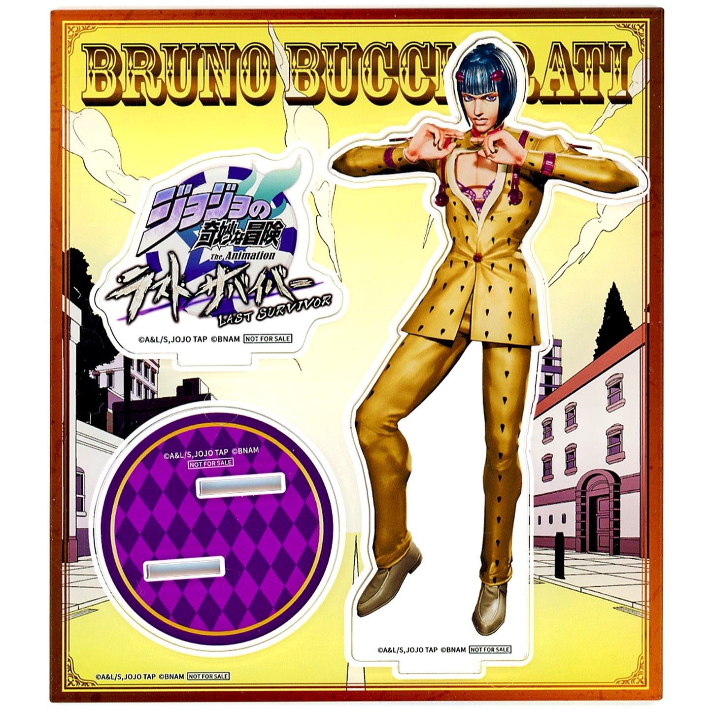 Bruno Bucciarati Character Acrylic Stand JoJo's Bizarre Adventure Last Survivor Original Goods Get Campaign! Vol. 2 Point Exchange Prize [USED]