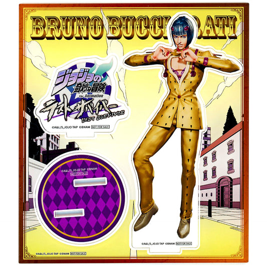 Bruno Bucciarati Character Acrylic Stand JoJo's Bizarre Adventure Last Survivor Original Goods Get Campaign! Vol. 2 Point Exchange Prize [USED]