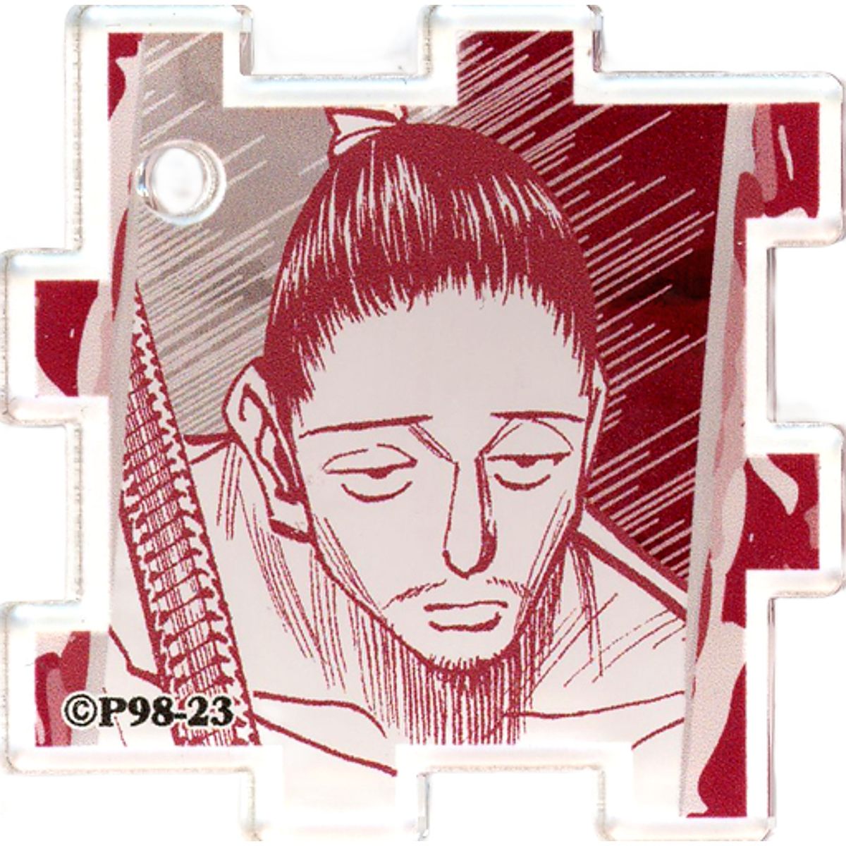 Nobunaga Hazama Hunter x Hunter Connected Acrylic Puzzle Collection Yoshihiro Togashi Exhibition Puzzle Limited Key Chain [USED]