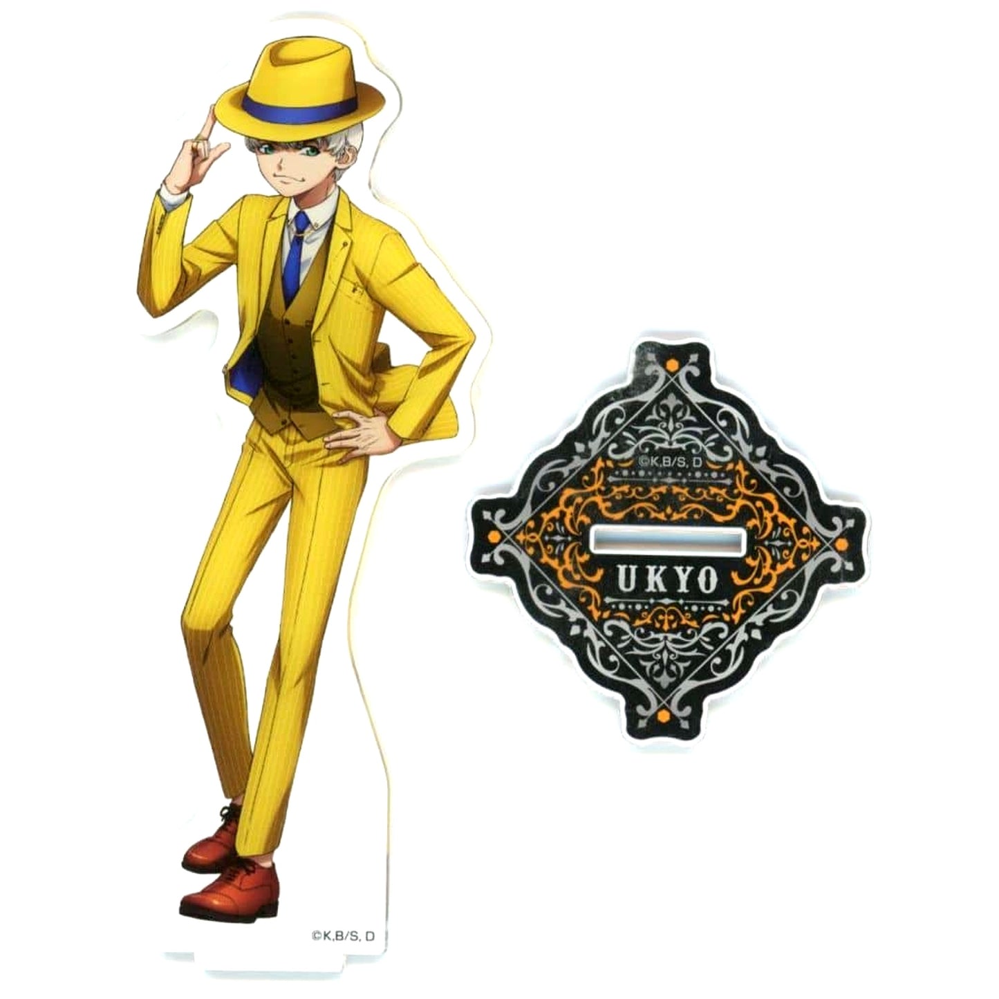 Ukyo Saionji Dr. STONE Newly Illustrated BIG Acrylic Stand Color Suit Ver. POP UP SHOP [USED]