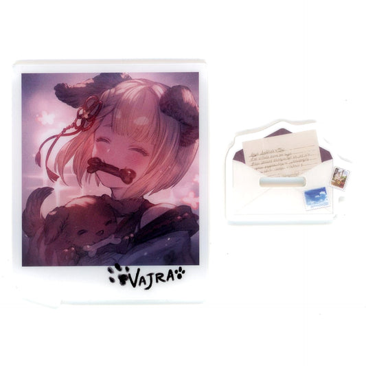 Granblue Fantasy Vajra Valentine Card Acrylic Stand Granblue Festival 2023 Exclusive Acrylic Stands [USED]
