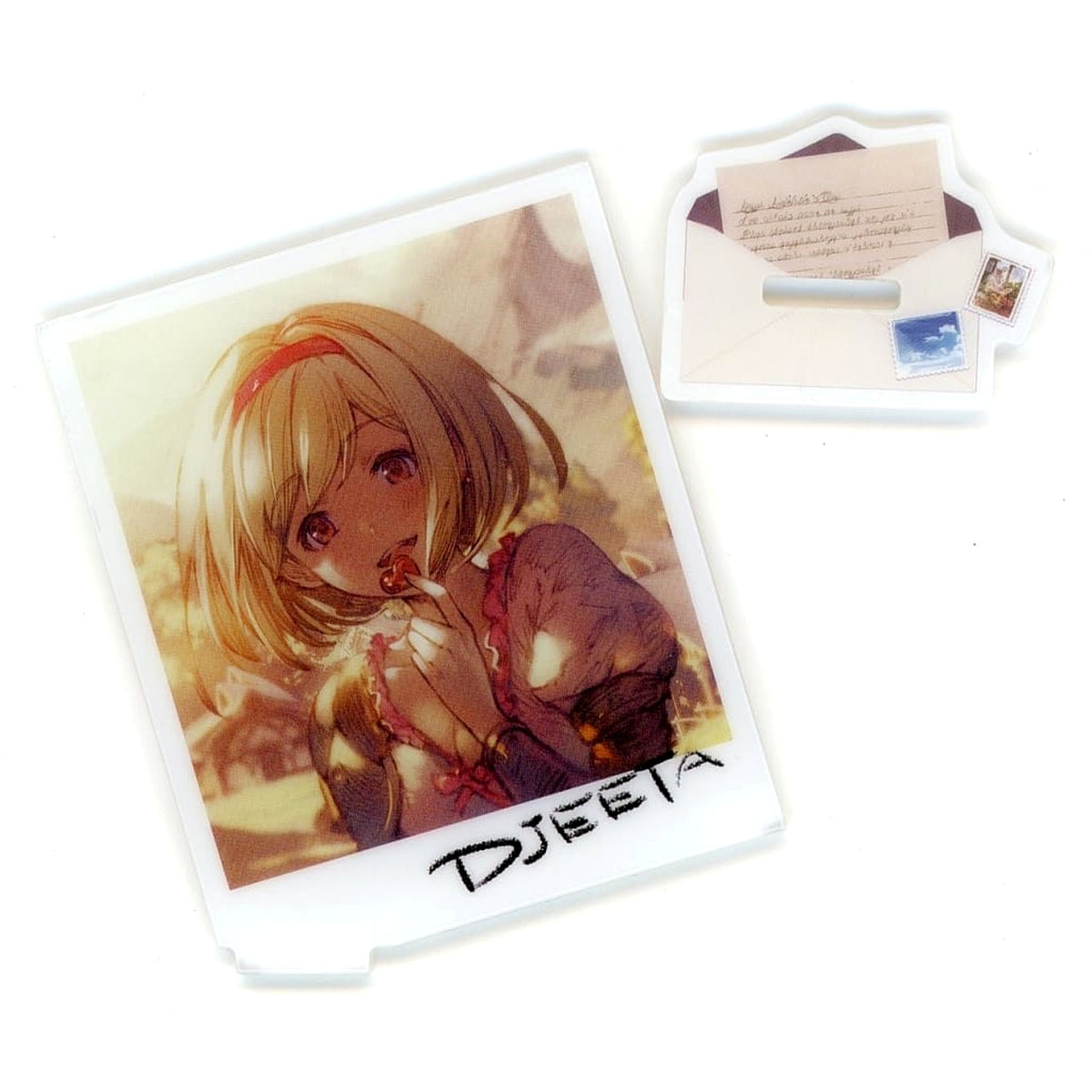 Granblue Fantasy Djeeta Valentine Card Acrylic Stand Granblue Festival 2023 Exclusive Acrylic Stands [USED]