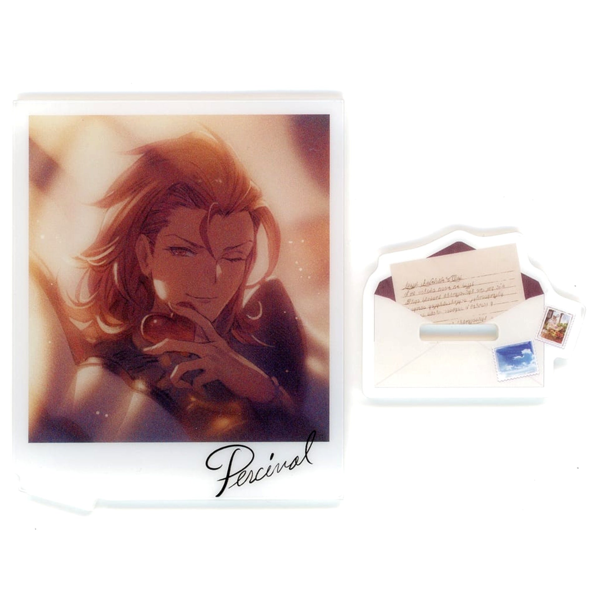 Granblue Fantasy Percival Valentine Card Acrylic Stand Granblue Festival 2023 Exclusive Acrylic Stands [USED]