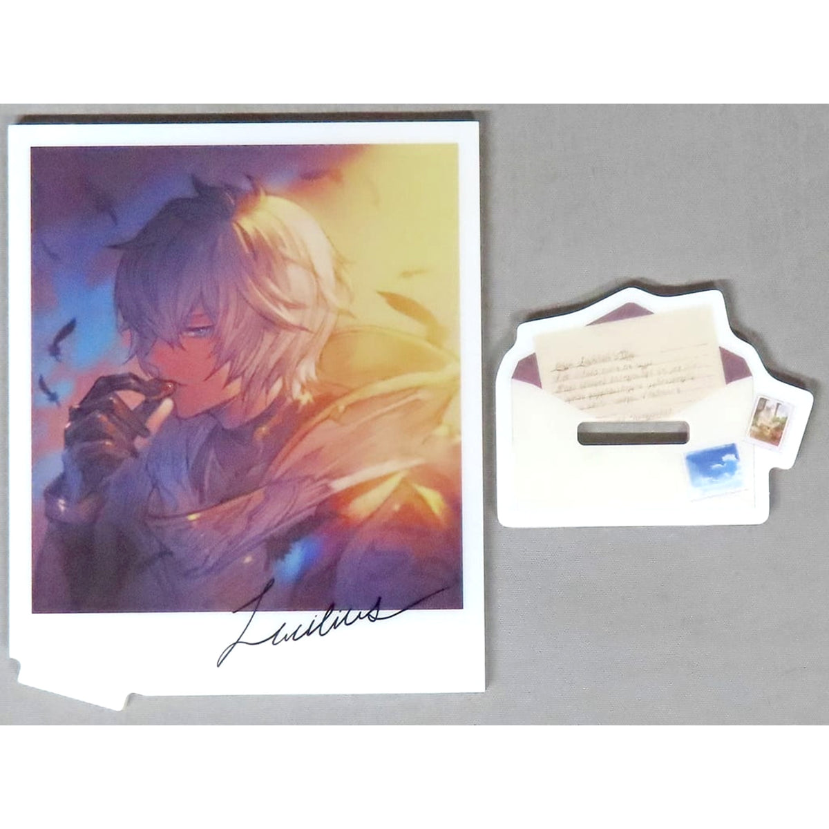 Granblue Fantasy Lucilius Valentine Card Acrylic Stand Granblue Festival 2023 Exclusive Acrylic Stands [USED]