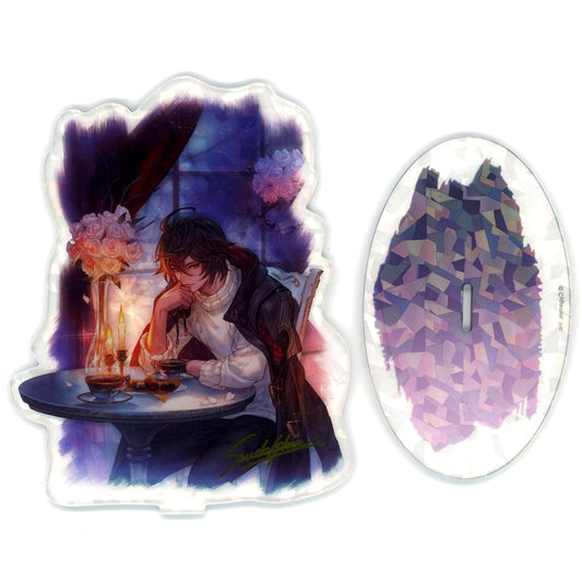 Granblue Fantasy Sandalphon Valentine Version Holographic Acrylic Stand Granblue Festival 2023 Exclusive Acrylic Stands [USED]