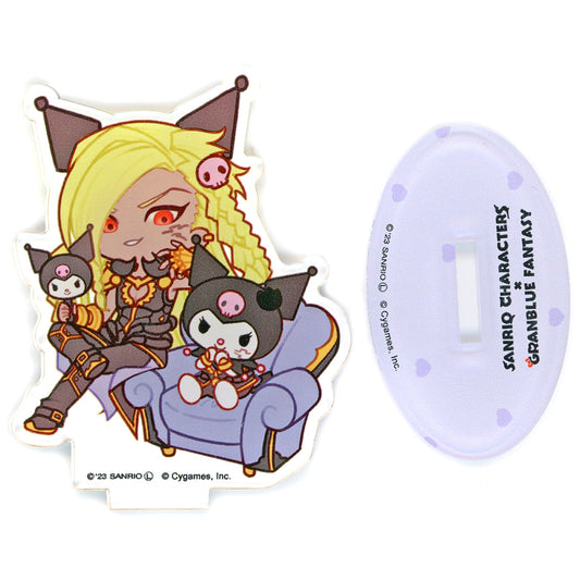 Granblue Fantasy x Sanrio Characters Beelzebub Kuromi Trading Acrylic Keychain Granblue Festival 2023 Exclusive Acrylic Stands [USED]
