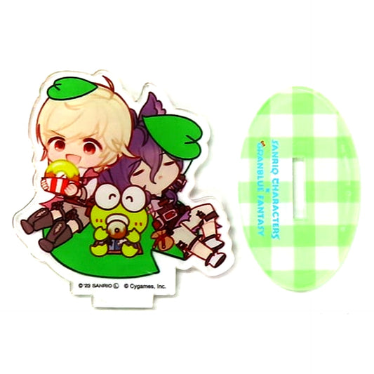 Arthur and Mordred x Kero Kero Keroppi Trading Acrylic Stand Granblue Fantasy x Sanrio Characters Fes 2023 Goods [USED]