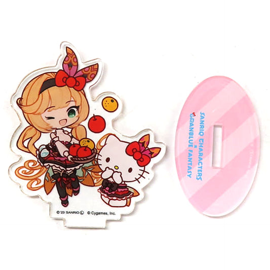 Granblue Fantasy x Sanrio Characters Clarice Hello Kitty Trading Acrylic Keychain Granblue Festival 2023 Exclusive Acrylic Stands [USED]