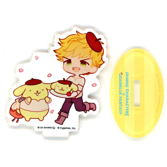 Granblue Fantasy x Sanrio Characters Vane Pompompurin Trading Acrylic Keychain Granblue Festival 2023 Exclusive Acrylic Stands [USED]