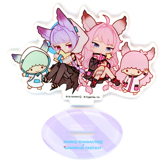 Granblue Fantasy x Sanrio Characters Tien Feower Little Twin Stars Trading Acrylic Keychain Granblue Festival 2023 Exclusive Acrylic Stands [USED]
