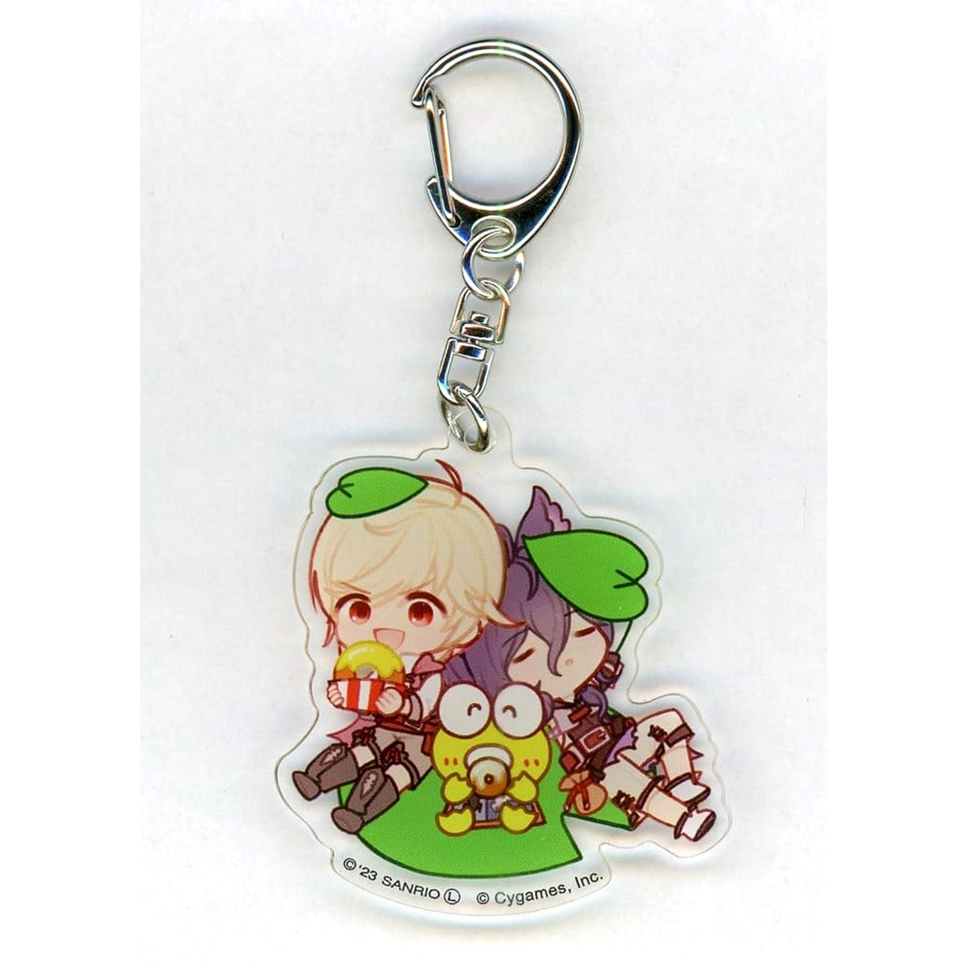 Granblue Fantasy x Sanrio Characters Arthur Mordred Kero Kero Keroppi Trading Acrylic Keychains Granblue Festival 2023 Exclusive Keychains [USED]