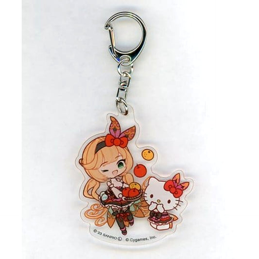 Granblue Fantasy x Sanrio Characters Clarice Hello Kitty Trading Acrylic Keychains Granblue Festival 2023 Exclusive Keychains [USED]