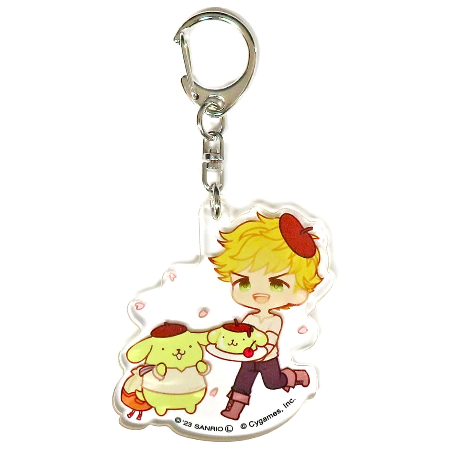Granblue Fantasy x Sanrio Characters Vane Pompompurin Trading Acrylic Keychains Granblue Festival 2023 Exclusive Keychains [USED]
