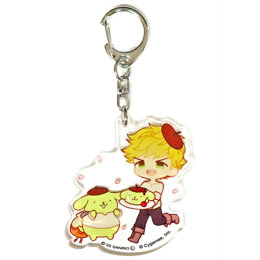 Granblue Fantasy x Sanrio Characters Vane Pompompurin Trading Acrylic Keychains Granblue Festival 2023 Exclusive Keychains [USED]