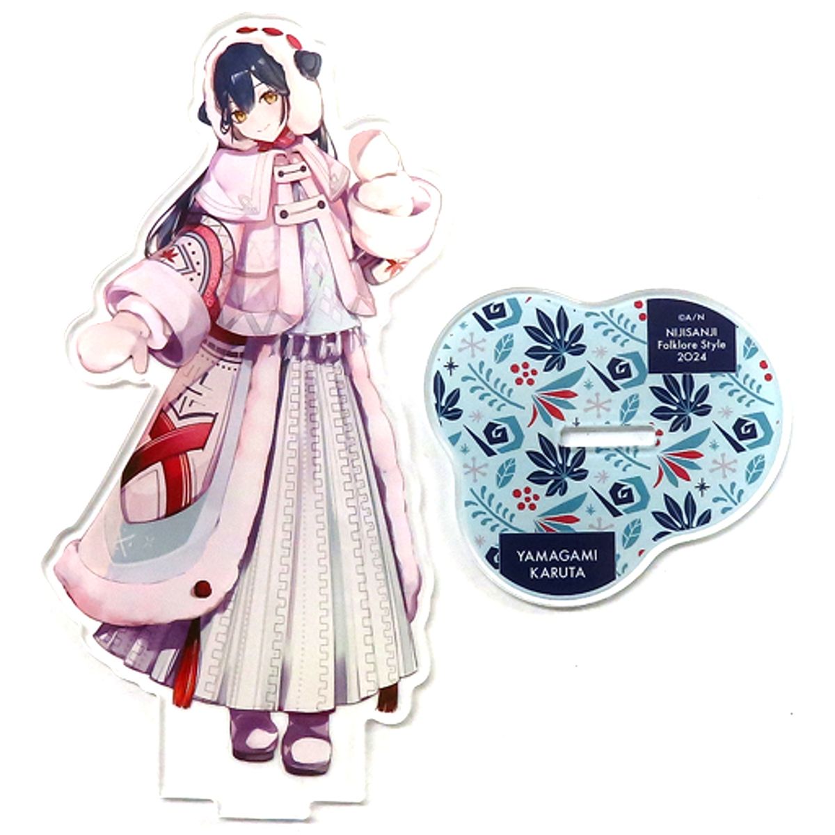 Yamagami Karuta Acrylic Stand Virtual YouTuber Nijisanji Folklore Style 2024 [USED]
