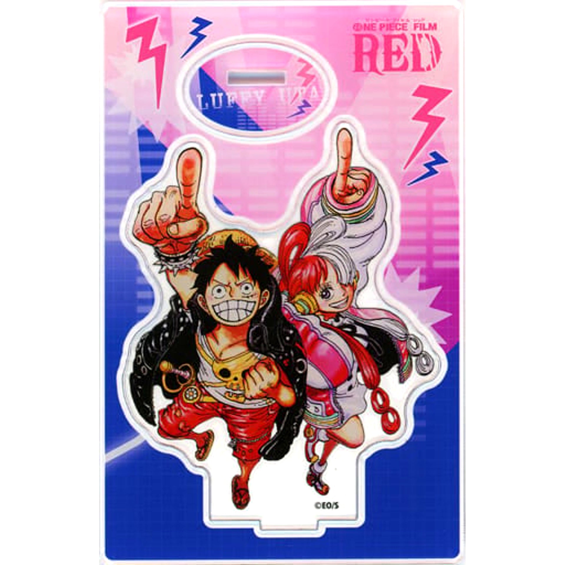 Monkey D. Luffy and Uta One Piece FILM RED Acrylic Figure Theater Goods [USED]