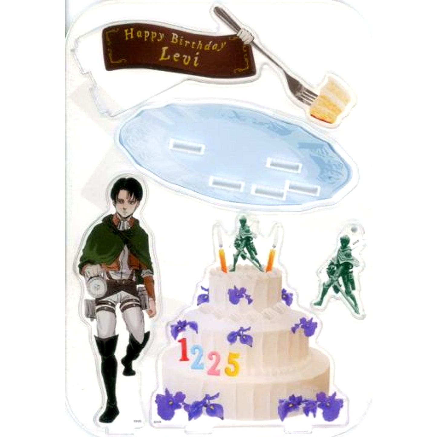 Levi Ackerman Birthday Ver. Small Attack on Titan Hita Scenery Acrylic Stand [USED]
