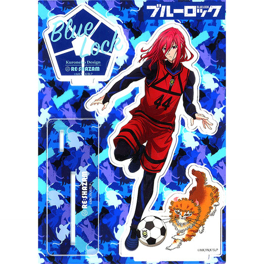 Hyoma Chigiri and Kunigami Cat Black Cat Design Illustration Blue Lock x RE:SHAZAM Acrylic Stand [USED]