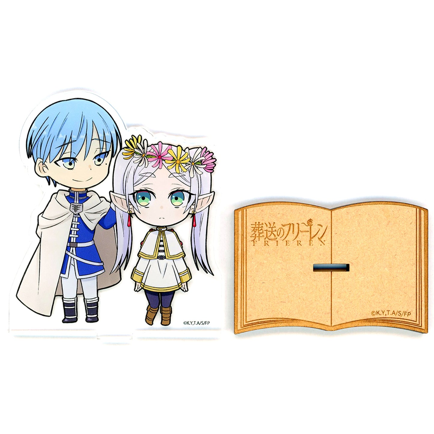Himmel and Frieren Flower Crown Acrylic Stand Frieren Beyond Journeys End [USED]