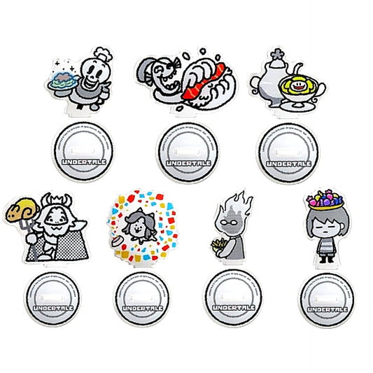 Set of 7 Acrylic Plate with Stand FOOD DESIGN Vol.2 Undertale [USED]
