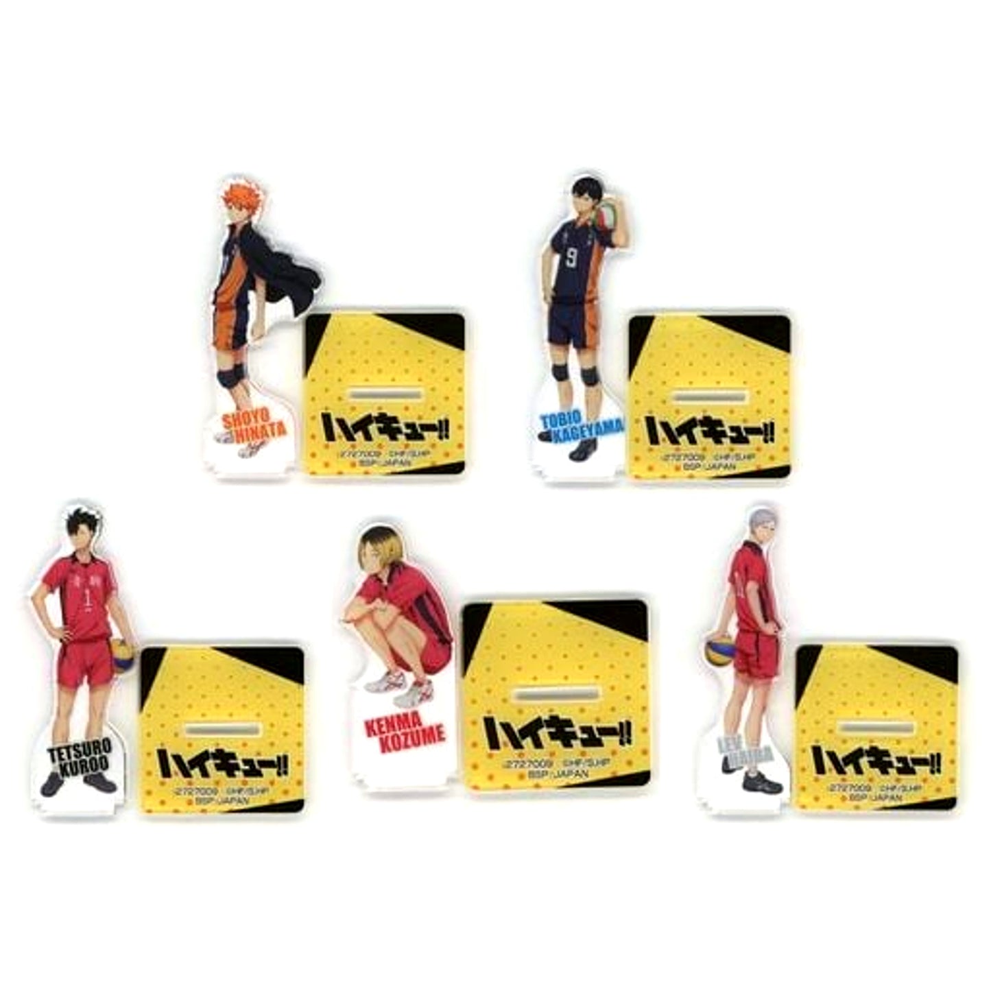 Set of 5 Acrylic Stand Haikyu!! [USED]