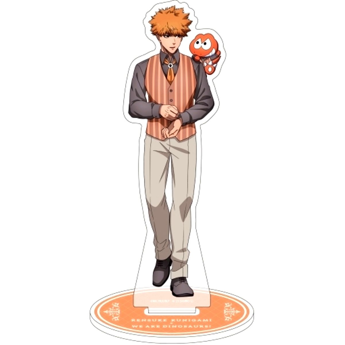 No. 23 Rensuke Kunigami x Wear da Dinosaurs Character Acrylic Figure Blue Lock x Sanrio Characters [USED]
