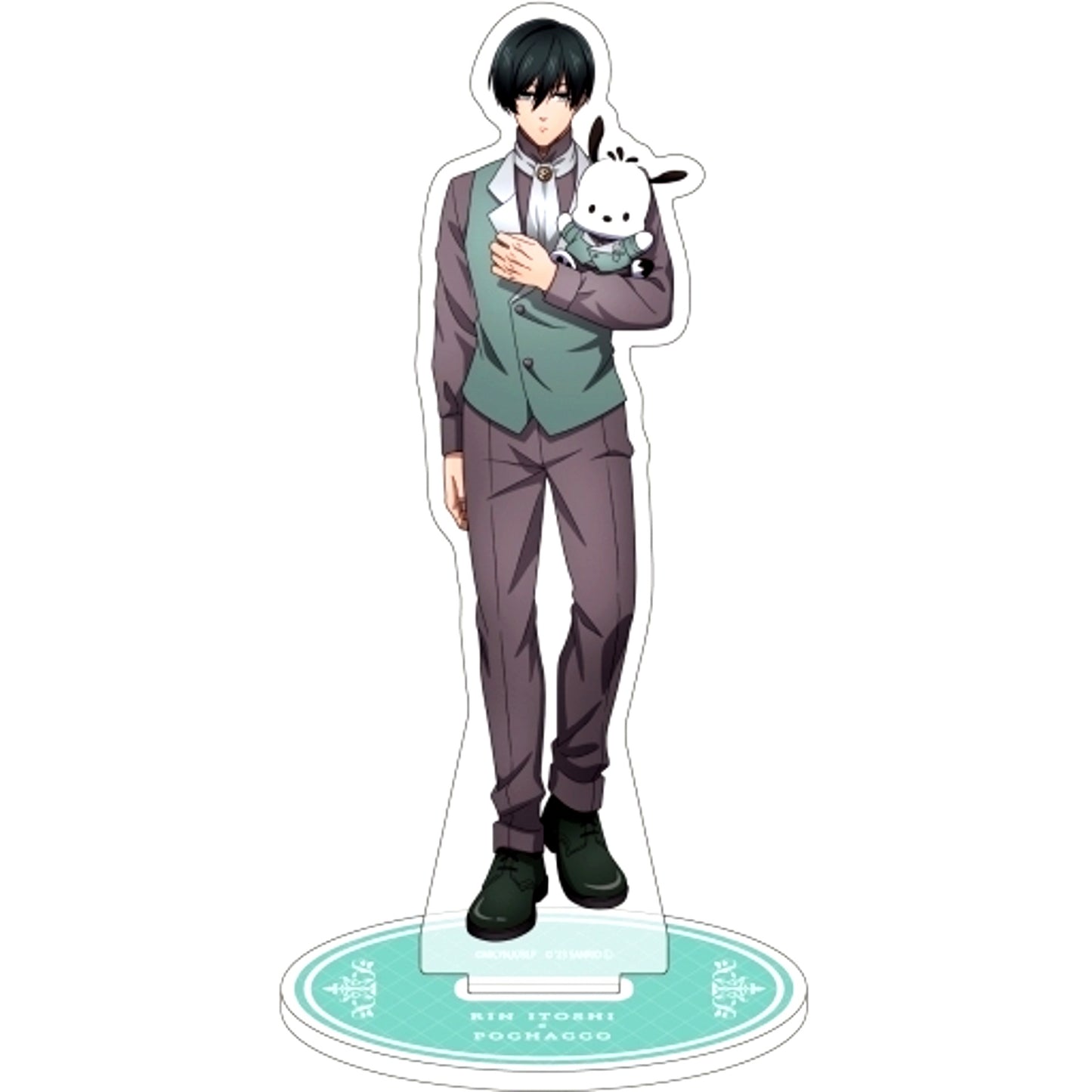 Rin Itoshi x Pochacco 27. Mini Character Illustration Character Acrylic Figure Blue Lock x Sanrio Characters [USED]