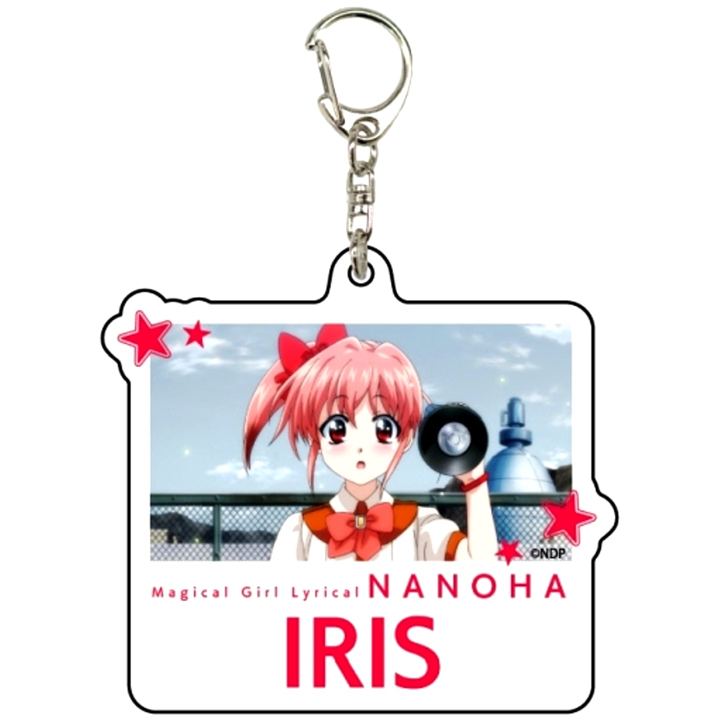 Iris 07. Scene Shot Illustration Magical Girl Lyrical Nanoha Detonation Acrylic Keychain [USED]