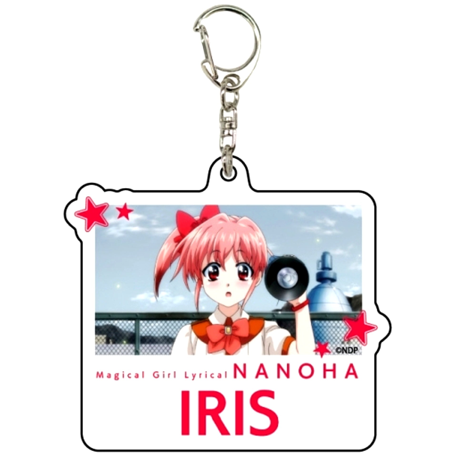 Iris 07. Scene Shot Illustration Magical Girl Lyrical Nanoha Detonation Acrylic Keychain [USED]