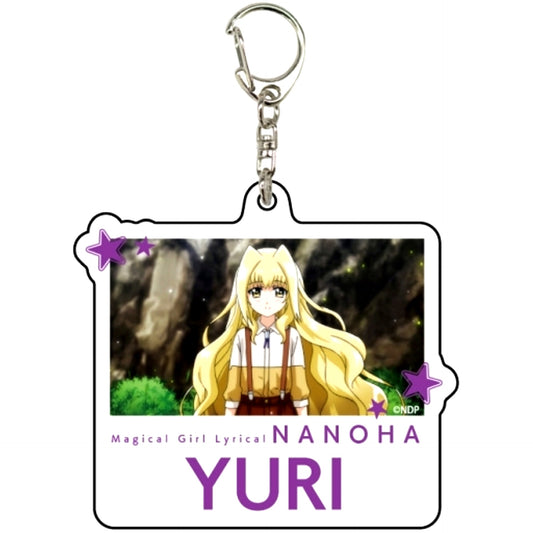 Yuri 07. Scene Shot Illustration Magical Girl Lyrical Nanoha Detonation Acrylic Keychain [USED]